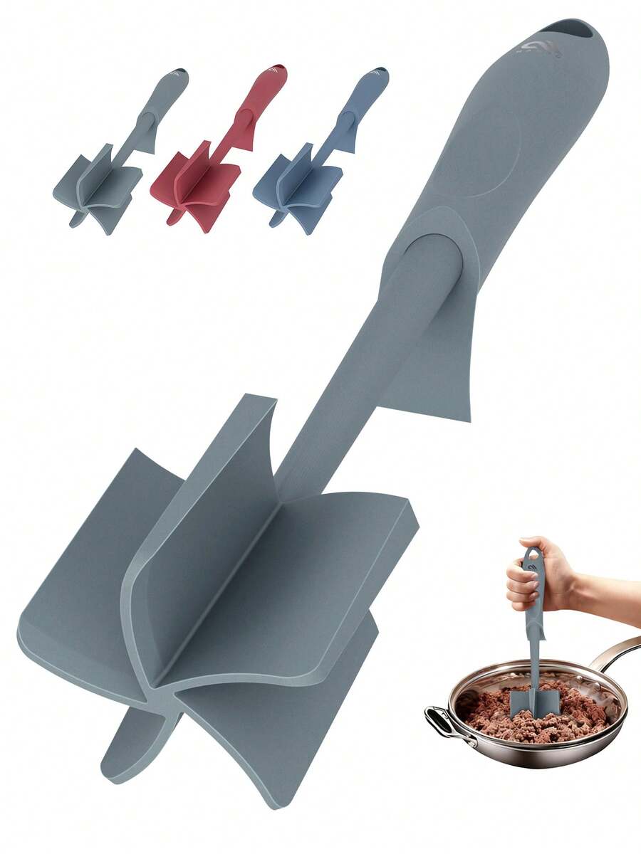 Upgraded Meat Mincer, Heat-Resistant Meat Crusher Suitable For Burgers, Ground Meat, Nylon Burger Mixer, Non-Stick Meat Grinder, Potato Masher And Mixer Tool