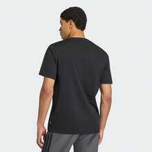 Adidas Men's M PANDA C CAM T Short Sleeve T-Shirt, Knitted Collarless Short TKB4849 - Black - View 3