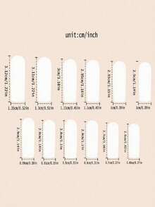 24pcs Square Press-On Nails, White French Design, 3D Colorful Diamonds & White Bow Decor, Fresh Style, Full Coverage Fake Nails, Suitable For Women & Girls Daily Wear - Multicolor - View 2