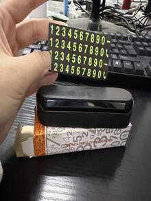 Temporary Parking Permit Card With Illuminated Display, Parking Number Plate, Notification Phone Number Card, Hidden Mobile Phone Number Plate, Automotive Decoration Temporary Parking Sign - A - View 9