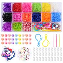 15/18/40件混款/混色弹力发圈手链套装，弹力发圈编织工具套装，手链制作套装，DIY编织工艺礼品套装 - 皮筋 - 查看 7