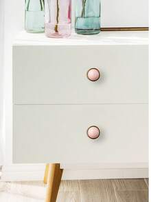 2pcs/1pc Cute Pink Ceramic Handle With Zinc Alloy Base - Retro Style, Suitable For Dresser Drawers, Cabinets, Antique Cabinets - Great For Home Decor - View 12