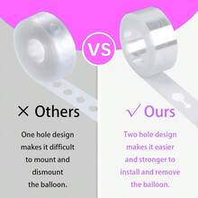 1-20Pcs Balloon Decorating Strip, Each Roll 500cm/196in Long, Balloon Arch Decorating Strip Set Suitable For Party, Wedding And Birthday Decoration, Balloon Tape Chain Ribbon, Baby Shower Party Decoration - 500cm/roll - View 6