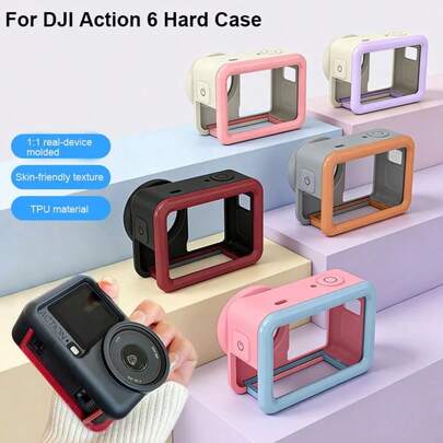 Action 6 Protective Frame, PC+TPU Cage Protector, Camera Accessories