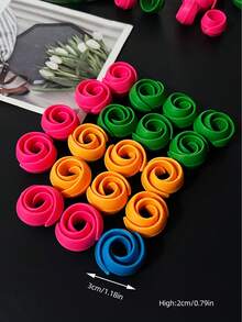 10 piezas de sujetadores de carrete de hilo de silicona de colores, organizadores antideslizantes y sin enredos adecuados para costura, punto de cruz, bordado, manualidades navideñas DIY, pasatiempos - Carrete de silicona - Ver 8