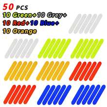 Reflective Warning Sticker Strip For Helmet, High Visibility Waterproof Reflective Tape For Night Riding And Walking, 80-10 Pcs. JIH0 - A - View 12