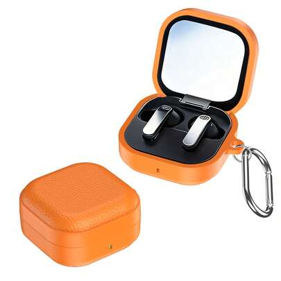 Pasuje do słuchawek bezprzewodowych Galaxy Buds4/4Pro w kolorze liczi, proste, kolorowe etui w stylu biznesowym, o prostym wzornictwie.