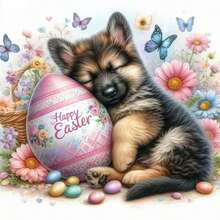 1套[30*30厘米/11.8*11.8英寸][40*40厘米/15.7*15.7英寸]5D亚克力钻石画套装，图案为鸡蛋和小狗，适合成人初学者DIY马赛克钻石画，全钻手工DIY钻石画，适用于客厅、卧室、办公室墙面装饰挂画，是送给家人和朋友的惊喜艺术家居装饰礼物。 - 無框 - 查看 8