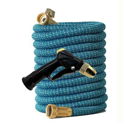 Manguera de jardín mágica y escalable de alta presión para lavar autos con pistola de agua de 10 funciones, tubo de agua de jardín, accesorios de riego para jardinería