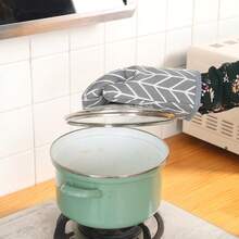 VINCAN 4pcs Set High Temperature Resistant Thick Cotton Oven Mitts And Pot Holders, Suitable For Cooking And Baking - View 4