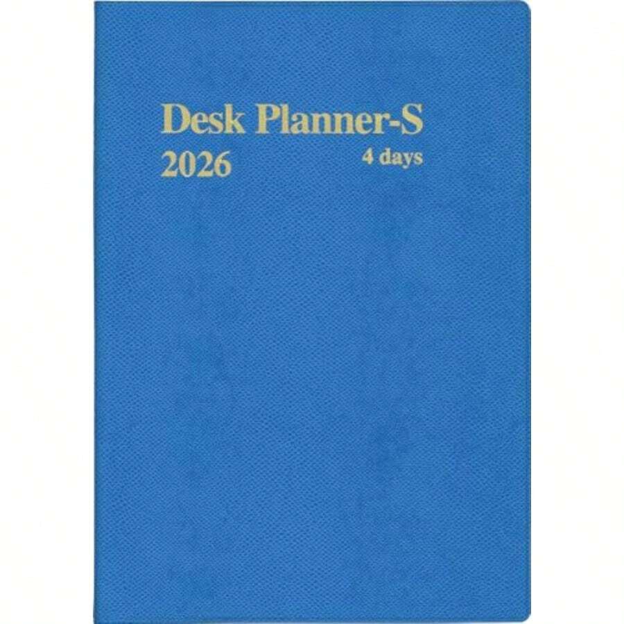 Hakubunkan 2026 A5 Desk  Small 4 Days Blue No.232 Begins in January 2026 - 青 - チェックする 1