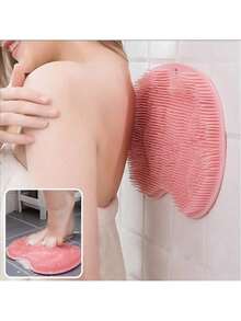 Silicone Shower Foot Scrubber Mat Silicone Shower Foot Brush Pad Wall Mounted Feet And Back Scrubber Massage Pad With Suction Cups For Women Men Exfoliating, Non Slip Suction Cups,Foot Care Tools,Nail Art Tools,Body Care Tools,Shower Foot & Back Scrubber Mat Hands Free Foot Massager Mat With Non-Slip Suction Cup - Multicolor - View 8