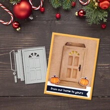 Creative Door Dies, DIY Scrapbooking Album And Embossing Stencil, Greeting Card Making Tool, Card Paper Cutting Crafts ,Gift Card Making Template Die Cuts. - Silver - View 5