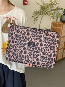 11"/14" Fashionable Leopard Print Waterproof Laptop Sleeve/Tablet Bag, Suitable For 9-11" Air 4/5 Pro 11/Mini 5/6, Shock-Resistant And Durable, Suitable For Students And Seasonal Use - Multicolor - View 6