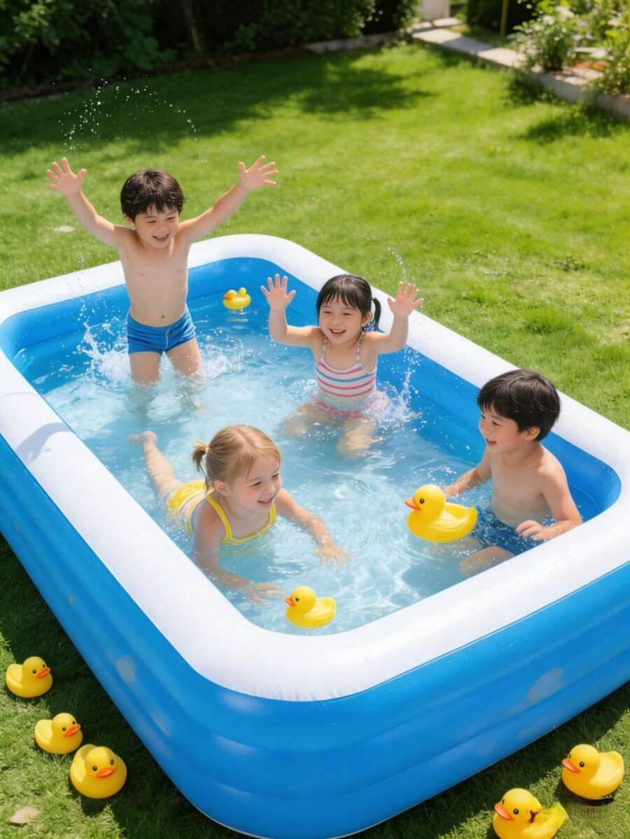Bañera grande plegable para bebés, piscina de juegos de agua portátil para niños, piscina de baño para nadar en interiores y exteriores para niños pequeños, para la hora de la ducha en verano - piscina - Ver 1