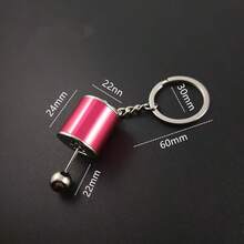 1pc Creative Car Gear Shift Keychain, Cute Imitation Car Gear Shift Key Chain, Unisex - Multicolor - View 7