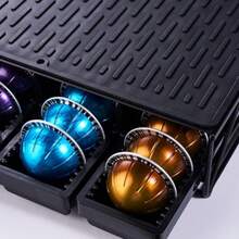 Soporte para cápsulas de café con cajón para alfombrilla de café - Plata - Ver 6