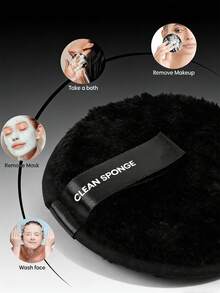 三件套洁面套装：卸妆棉、面巾、化妆海绵。柔软可重复使用，双用途卸妆棉，可用于清洁和去角质，男女皆宜。浴室、卧室、美发沙龙必备工具。婚礼、生日、节日、圣诞节、教师节、朋友的理想礼物。 - 彩色 - 查看 8