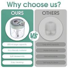 Multi-Function Vegetable Chopper, Fruit Puree Slicer, Garlic Mincer, Vegetable Cutting Machine, Garlic Press, Food Processor, Vegetable Mincer, Fruit Crusher, Onion Mincer - Other - View 11