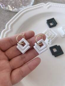 1个方形菱形聚合物粘土首饰切割器，聚合物粘土工具，首饰制作工具 - 方形鑽石 - 查看 3