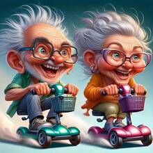 1pc DIY Human Series Artwork, Depicting A Cute Elderly Couple Riding A Bicycle, Includes Full Set Of Diamond Painting Tools, Suitable For Adult Beginners, Diamond Art Home Wall Decor, Gift - round diamond - View 8