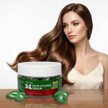 MELAO 三合一护发维生素精华胶囊，蕴含摩洛哥坚果油，深层滋养头发和头皮，令秀发柔软丝滑，由内而外滋养秀发，30粒胶囊，51克/1.8盎司 - 正裝 - 查看 7