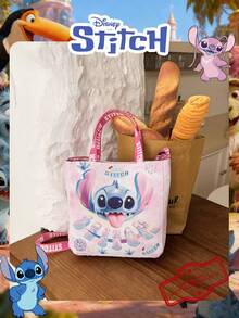 Disney 1 Pc Officially Licensed Lilo & Stitch Print Square Bag, Women's Gradient Handbag,Adjustable Shoulder Strap Crossbody Bag, Lightweight Shoulder Bag – Ideal For Girls, Teens, Fans,Students, Perfect For Daily Commutes, School Runs, Shopping , Fan Meetups - DHF52256-sT - View 7