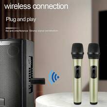 1/2麦克风，无线动圈麦克风，带可充电接收器（麦克风由2节AA电池供电，不包含在内），即插即用，适用于演讲、教堂、课堂、公共广播系统等场合。 - 查看 4