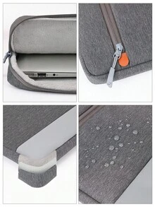 SENLASI 13-15 Inch Laptop Case Sleeve Compatible With MacBook Air 13 15 M1 M2 2012-2023, Pro 13 14 15 16 2010-2022 14-15.6 Chromebook Surface Notebook Carry Bag With Handle, Gray - View 7