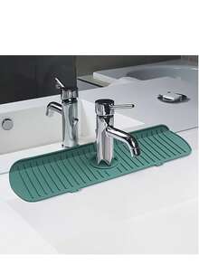 1pc Silicone Sink Drain Mat, Splash Guard For Faucet, Waterproof Drying Mat For Kitchen And Bathroom Countertops, Home Decor,Non-Slip Kitchen Mats For Sink Side, Natural And Hygienic Kitchen Essential For Home And Kitchen Room Decor, Part Of Your Cozy Fall& Winter Styles And Christmas Decorations - View 10