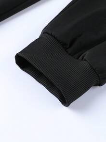 男士休闲多功能运动修身抽绳裤，适合春夏穿着，可用于通勤、运动训练、跑步、户外徒步、健身慢跑、锻炼和日常穿着。 - 黑色 - 查看 9