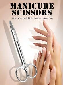 1pc Stainless Steel Small Nail Clipper, Suitable For Fingernails And Toenails, Manicure Care Set - Multicolor - View 4