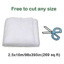 1PC 53.8-269SQ.FT 60 Mesh Net Garden Protection Net Mist Net Bird Net Nylon Plastic Net Greenhouse Vegetable Insect Net - White Insect Netting - View 14