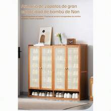 Zapateras Zapatero Moderno 8 Niveles Gran Capacidad Para Entrada Del Hogar - Marrón - Ver 4
