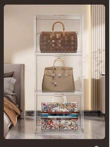 Multi-Functional Transparent Dust-Proof Storage Box, Luxury Perfume & Collectible Display Cabinet - Multicolor - View 2
