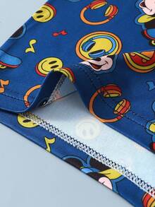 Disney 3PCS , Cartoon Graffiti Print Men's Lingerie, Elasticated Waistband Men's Boxer Briefs - Multicolor - View 2