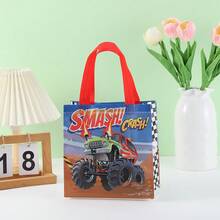 5/15 Stück Rennwagen-Themen Vlies-Tragetaschen, Monster Truck Muster Geschenktüten, geeignet für Themenfeiern, Einschulungsfeiern, Geburtstage, Geschäftsbesuche, Party-Gastgeschenke, Einschulungszeit, anwendbar für Feiertage, Veranstaltungen, Klassentreffen und verschiedene Anlässe - 9008-1-2-3-6-7 - Übersicht 8