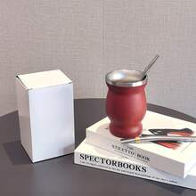 8盎司/240毫升双层保温马黛茶葫芦杯，配2个吸管和清洁刷，8盎司不锈钢茶具套装，黑色，送货上门。8盎司马黛茶杯，304不锈钢双层保温马黛茶杯，马黛茶葫芦茶杯套装，包含清洁刷和2个吸管。8盎司马黛茶杯，304不锈钢双层保温马黛茶杯，马黛茶葫芦，茶杯套装，包含清洁刷。 - 彩色 - 查看 18