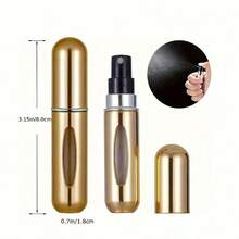1/4/5/10Pcs 5ml Refillable Perfume Atomizer Bottle, Mini Portable Spray Container For Fragrance Travel Refill, Multicolor Empty Perfume Bottle, Compact Toiletry Accessory For Travel Essentials, Summer Vacation, Weekend Trips And Holiday Gift - Multicolor - View 3