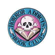 Creative Book Theme Brooch Horror Fiction Club Fan Badge Reading Lover Accessory Pin - QHXZ5286 - Xem 7