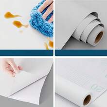 1 Roll Peel And Stick Wallpaper - Vinyl Material Decorative Self-Adhesive Wallpaper For Home Decor, Furniture Renewal, Solid Color Matte Pattern Sticker, Suitable For Bedroom, Living Room, Kitchen, Desk, 4 Colors Available - Solid Color - View 8
