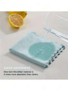 6 Pcs Ultra-Fine Fiber Glass Cleaning Cloths, Lint-Free For Windows, Cars, Kitchen & Mirrors, Scratch-Free, Reusable Scale Cloths For Polishing (Random Color) - Fish Scale Shape - View 10