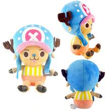 ONE PIECE 热门三款正版海贼王乔巴毛绒公仔玩具，海贼王毛绒可爱挂件，卡哇伊动漫人物毛绒玩具，儿童礼物收藏品，尺寸14-30厘米/5.51-11.8英寸 - 彩色 - 查看 10