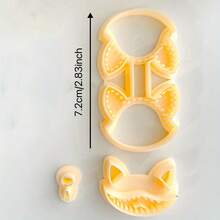 Sewing Keychain Clay Cutter, Cat Paw Leather Keychain Clay Cutting Machine Sewing Keychain Polymer Jewelry Clay Cutter, Soft Pottery Jewelry DIY Mold - Yellow - View 11