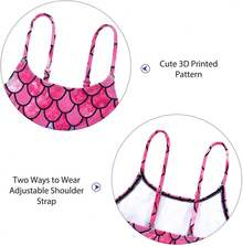 Girls Bathing Suit Size 2-10 Years - Cute Toddler Swimsuit Girl Adjustable One Piece Swimwear For Summer Beach Wear - 海軍花瓣 - 查看 4