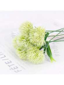 5支仿真蒲公英塑料假花，秋季装饰，适用于花瓶、家居、餐厅、卧室、婚礼、生日派对、户外花园。 - 淺綠色 - 查看 4