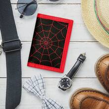 三折钱包，轻便钱包，魔术贴钱包，可装各种卡片、纸币和硬币，男士迷你钱包，小巧钱包 - 彩色 - 查看 6