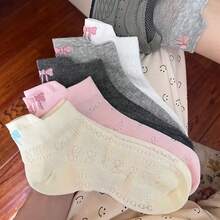 Summer Embroidery Bow Knot Short Socks Harajuku Cute Lolita Casual Funny Ankle Socks Spring Summer Breathable Women Sock - Multicolor - View 1