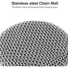 Chainmail Scrubber 1 Pcs With 2 Scrapers And Small Tray Small Chainmail Scrub For Cleaning Cast Iron Pan Skillet Pot Griddle Cookware - 2pcs Small Chainmail - View 6