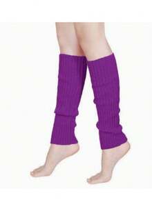 80s Retro Women's Outfit Set, Including Tulle Skirt, Neon Party Leggings, Neon Necklace, Earrings, Headband, Fishnet Gloves, Suitable For Valentine's Day, Prom, Halloween And Other Occasions - Multicolor - View 2